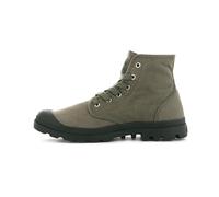 Palladium Bottes Pampa Hi pour homme, bottes à lacets en toile végétalienne, Vert foncé, 41.5 EU