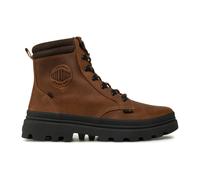 Palladium - Bottines Élégantes en Cuir Ciré - Homme - Chaussures - Brun - Taille: 44 EU