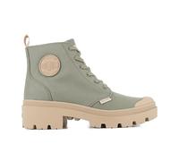 Palladium Femme PALLABASE Twill Bottine, Vert, 40 EU