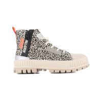 Palladium Femme PALLASHOCK BACKZIP Ankle Boot, Milk/Print Brown, 41 EU