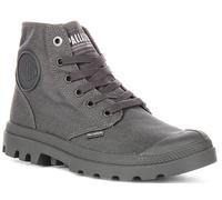 Palladium Mono Chrome Vegan Confort Lacet Bottes Hommes en Gris Foncé UK 3 - 12