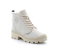 Palladium - Chaussures Montante À Fermeture Éclair Pour Femme Pallabase Nubuck Zip Wl - Blanc - 41