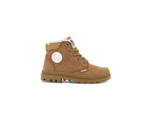 Palladium - Pampa Hi Cuff WPS Oz - Chaussures lifestyle enfant Dear Brown - 31