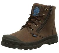 Palladium Pampa Hi Lea Gusset~Chocolate~M, Bottines avec Doublure intérieure Mixte Enfant - Marron - Braun (Chocolate 255), 28 EU (10 Kinder UK) EU