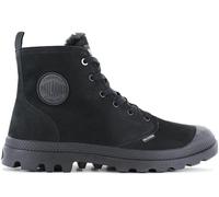 PALLADIUM Pampa Hi Zip WL Hommes Bottes D'Hiver Doublées En Cuir Noir 05982010