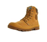 Palladium - Pampa Sport Cuff Shearling Waterproof - Baskets Hautes Mixtes - Cuir Nubuck et Coutures Scellées - Semelle Crantée, Look Militaire
