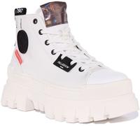 PALLADIUM Révolte Hi Tx Épais Vegan Plateforme Semelle Femmes Bottes Blanc 3 - 8