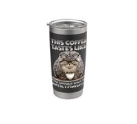 Pallas Cat T grogne matinale pour les amateurs de café Manul Gobelet isotherme en acier inoxydable double paroi