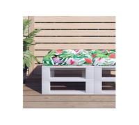 vidaXL Galette de chaise rembourrée 360442 50x50x12 cm tissu multicolore G