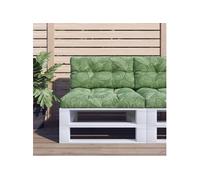 Palletkussen bladpatroon 70x40x12 cm stof360598