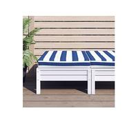 vidaXL Palletkussen gestreept 60x60x8 cm oxford stof blauw en wit361804 G