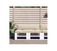 vidaXL Coussins de palette Lot de 2 en tissu beige