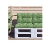 vidaXL Palletkussens 2 st stof bladpatroon360686 Vert G