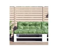 Coussins De Canapé Palette 2 Pcs Motif De Feuilles Tissu Vidaxl Vidaxl Vert