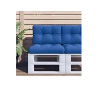 vidaXL Palletkussens 2 st stof koningsblauw360677 Bleu G