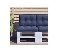 Palletkussens 2 st stof marineblauw378058