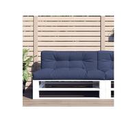 vidaXL Coussins pour palette 378150 G, lot de 2 tissu bleu marine