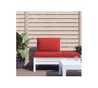 Vidaxl Coussins De Canapã© Palette 2 Pcs Rouge Tissu