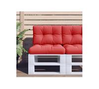 vidaXL Palletkussens 2 st stof rood360673 Rouge G