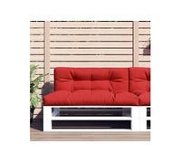 Vidaxl Coussins De Palette Lot De 2 Rouge Tissu