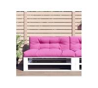 Lot de 2 Coussins de Palette, Coussins de Siège de Salon, Coussins de Canapé de Jardin, Coussins de Chaise Extérieur, Rose Tissu