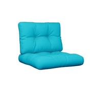 Palletkussens 2 st stof turquoise360688