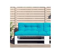 Coussins De Canapé Palette 2 Pcs Turquoise Tissu Vidaxl Vidaxl