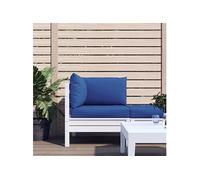 Vidaxl Coussins De Canapã© Palette 3 Pcs Bleu Tissu
