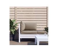 Vidaxl Coussins De Canapé Palette 3 Pcs Taupe Tissu
