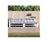Vidaxl Coussins De Palette 5 Pcs Motif À Carreaux Gris Tissu 314587 Multicolore