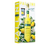 PALLINI LIQUORE LIMONCELLO 50 ONFEZIONE REGALO CON 1 BICCHIERI ORIGINALI