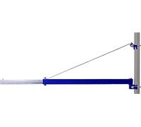 Pallit Bras Pivotant pour Palan & Treuil - Support de Levage 300 kg, Rotation 180°, Extension 75-110 cm, Bras de Grue pour Atelier