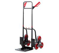 Pallit Diable Escalier Pliable Monte-Escalier - 120 kg, Système 3 Roues, Poignées Ergonomiques, Pelle 290x300 mm, Cadre Acier, Diable Pliant Diablo-FS