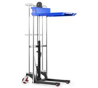 Pallit Gerbeur Manuel GO 400 kg Hauteur de Levage 850 mm | Chariot gerbeur hydraulique avec plate-forme amovible 650x576 mm - série GO - idéal entrepôt et atelier