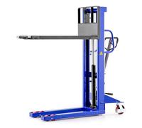 Pallit Gerbeur Manuel Lift-S 1500 kg Hauteur de Levage 1200 mm | Gerbeur hydraulique à mât simple, roues PU rouge, fourches 1150 mm, livré assemblé - idéal entrepôt et atelier