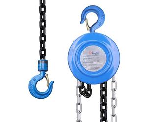 Pallit Palan CHAIN-S | Capacité de charge 1000 kg | Hauteur de levage 2,5 m | Poulie à câble avec crochet rotatif à 360°