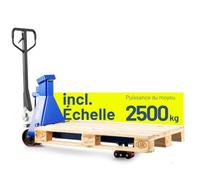 Pallit Transpalette Peseur Scale+ - 2500 kg, Pas 0,5 kg, Fourches 1150 mm