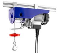 Pallit Treuil Électrique HOIST 125/250 kg - Palan à Câble 230V | Treuil de levage 500 W avec télécommande filaire 1,6 m, câble acier 12 m, protection IP54, norme EN 14492-2