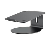 Pallo Pout Eyes 4 - Support Ordinateur Portable 360° Aluminium, Pivotant, Pied caoutchouc Antidérapant, Anti surchauffe, Compatible Macbook Pro, MacBook Air, Samsung, Autres Laptops Max 17'' (Argent)