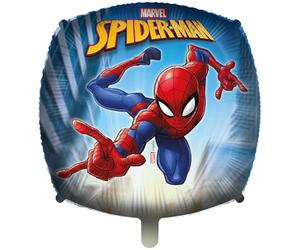 Palloncino quadrato Spiderman 18-46cm. 1pz