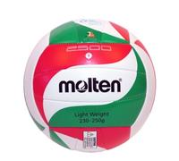 Molten Ballon de volley-ball Light – Blanc/Rouge/Vert, polyvalent, léger, vessie butyle – 5