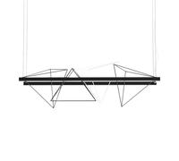 PALLUCCO lampe à suspension ROCK GARDEN 125 cm (Noir - Métal peint mat)