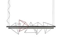 PALLUCCO lampe à suspension ROCK GARDEN 155 cm (Noir - Métal peint mat)