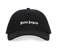 Palm Angels - Casquette de baseball avec logo en coton et polyester - Homme - Accessoires - Noir - Taille: ONE Size