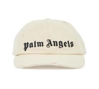 Palm Angels - Casquette de baseball logo effet vieilli - Homme - Accessoires - Beige - Taille: ONE Size