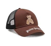 Palm Angels - Casquette Trucker avec application d'ours - Homme - Accessoires - Brun - Taille: ONE Size