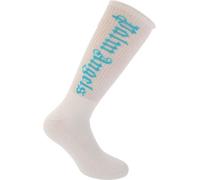 Palm Angels - Chaussettes "Classic" pour hommes/femmes Unie GT5993 (L-XL) (Blanc/Bleu)