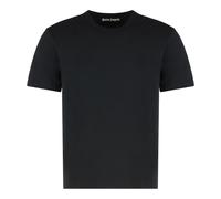 Palm Angels - Ensemble de Trois T-Chemises à Manches Courtes en Coton Stretch - Homme - Tops - Noir - Taille: XL