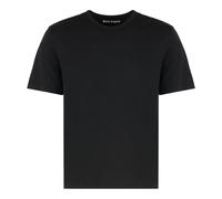 Palm Angels - Ensemble de Trois T-Chemises en Coton - Homme - Tops - Noir - Taille: S