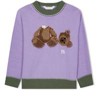 Palm Angels Knitted Bear Sweater Juniors Lilas/Marron 8Y Female